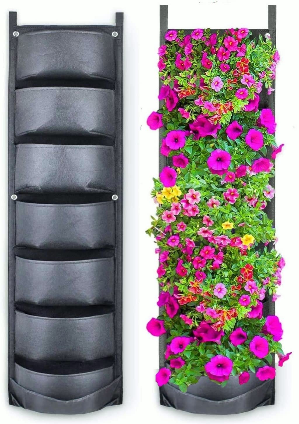 Jardinera Vertical 7 Bolsillos – Cultivo Fácil y Decorativo